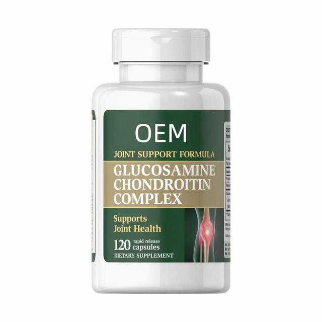OEM Glucosamine Chondroitin Complex Capsules Rapid Release Easy Absorption Formula 120 Count for Joint Support