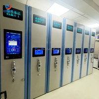 Estanterías Compactas RFID con Cerradura Electrónica, Sensores de Iluminación Automática, Aprobadas por FM, Ahorro de Energía, Espacio de Almacenamiento de Alta Densidad