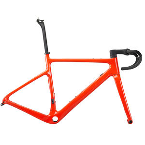 A5 nouveau carbone 700 * 40C frein à disque Cyclocross vélo 700C gravier vélo cadre avec guidon vélos de route - Product Image 3