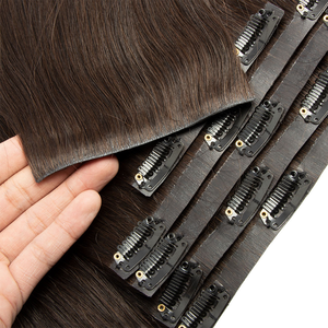 Nouvelles extensions de cheveux de luxe 100% vierges Remy, double épaisseur, invisibles, sans couture, à clipser, couleurs claires - Product Image 3