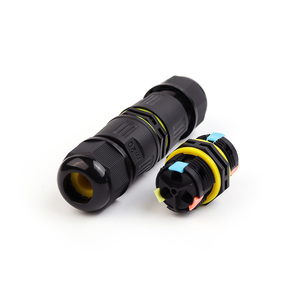 Connecteur d'alimentation étanche IP68 M20 2/3 P, connecteur à levier rapide à 2 voies, <span class=keywords><strong>borne</strong></span> pour câblage <span class=keywords><strong>de</strong></span> lumière <span class=keywords><strong>de</strong></span> <span class=keywords><strong>jardin</strong></span> extérieur - DIY GO - Product Image 1