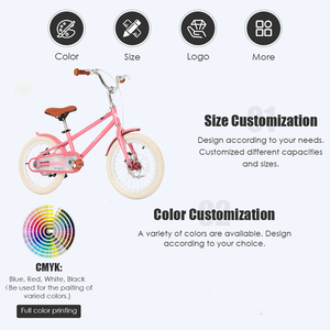 Vélo pour fille rose en stock d'usine, pour enfants <span class=keywords><strong>de</strong></span> 3 à 14 ans, 14'', 16'', 18'', 20'', cadre en aluminium, vélo pour enfant avec roues d'apprentissage - Product Image 2