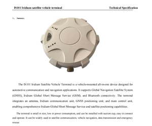 Is101 thiết bị đầu cuối phương tiện vệ tinh Iridium thiết bị tất cả trong một gắn trên xe cho các ứng dụng điều hướng truyền thông ô tô - Product Image 3