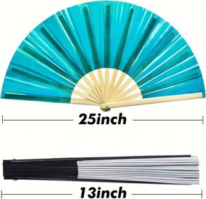 High Quality Large Custom 13 Inch Large Folding Fan for Event Parties - Product Image 2