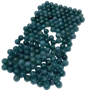 ลูกปัดหยกเจไดต์ธรรมชาติ ลูกปัดหยกสีเขียวทรงกลม สำหรับทำเครื่องประดับ - Product Image 2