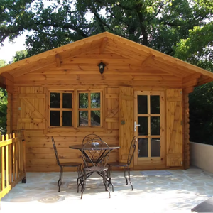 Vente en gros Maison en bois 12 <span class=keywords><strong>M2</strong></span> Petite Maison Abri en bois <span class=keywords><strong>Jardin</strong></span> Cabane en rondins extérieure pour vivre - Product Image 1