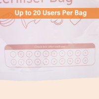 Sacs de stérilisation rapide pour bébé |   Pochettes de stérilisation réutilisables et compatibles micro-ondes pour biberons, sucettes et accessoires d'alimentation