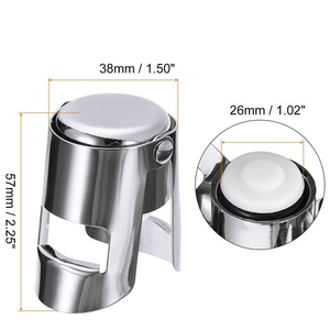Custom logo Stainless Steel Champagne <strong>Stopper</strong> Wine Bottle Sparkling Wine Preservation Silicone Seal <strong>Stopper</strong> - Product Image 3