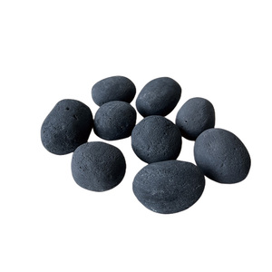 Cina fabbrica 24pc colorato in fibra ceramica pietre di ciottoli per il pozzo del fuoco e camino - Product Image 2