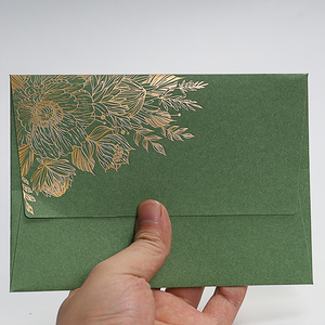 Enveloppes personnalisées de style portefeuille, <span class=keywords><strong>élégant</strong></span>es, avec gaufrage et dorure <span class=keywords><strong>à</strong></span> chaud pour enveloppes cadeaux en <span class=keywords><strong>papier</strong></span> ordinaire - Product Image 6
