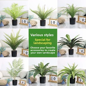 Planta Artificial Verde para Decoración de Paisajes, Pequeños Accesorios, Césped Artificial <span class=keywords><strong>en</strong></span> <span class=keywords><strong>Maceta</strong></span> para Interiores, Pequeñas Plantas, Ramas de Flores Decorativas - Product Image 2