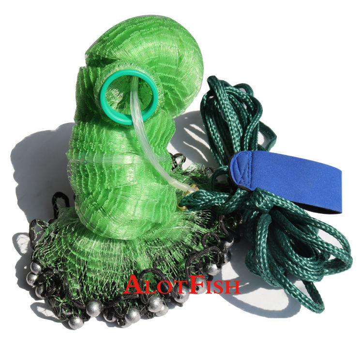 Wilson Cast Net Drawstring Castnet Drawstring Style Nylon Monofilament Cast Net 8ft Lead bob ...