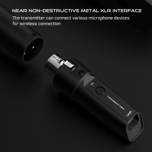 Micro không dây cầm tay chuyên nghiệp 2.4G, chuyển đổi từ không dây sang có dây, chất liệu kim loại, bộ thu và khuếch đại nhạc cụ - Product Image 6