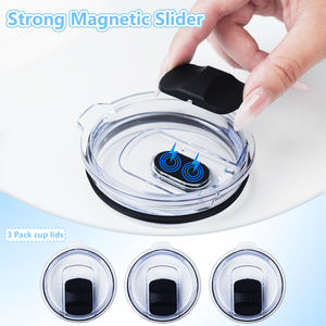 3แพ็คฝาปิดแก้วน้ำ20ออนซ์ฝาสไลด์แม่เหล็กสำหรับเปลี่ยนแก้วน้ำ <span class=keywords><strong>Yeti</strong></span> ขนาด20 oz ถ้วย10/24ออนซ์และทรงต่ำ10 oz - Product Image 4