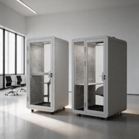 Cabine de bureau modulaire isolée, pod de travail acoustique, pod de bureau silencieux, isolation acoustique, réduction du bruit pour studio