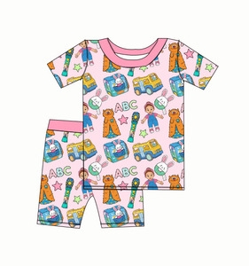 Nueva Llegada: Caja Misteriosa de Pijamas de Bambú para Niños |   Conjunto de Pijama de Verano de 2 Piezas con Manga Corta |   Pijamas Suaves para Niños Pequeños <span class=keywords><strong>al</strong></span> <span class=keywords><strong>por</strong></span> <span class=keywords><strong>Mayor</strong></span> RST - Product Image 4