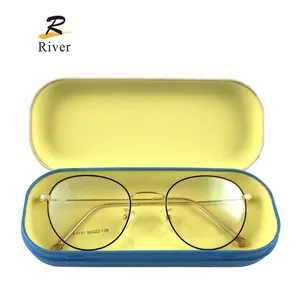 Boîtier de lunettes optiques personnalisées, pièces, étui de lunettes de soleil, emballage en métal fer blanc