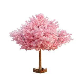 W06105卸売ホワイトピンク屋内屋外結婚式の装飾シルク造花桜の木