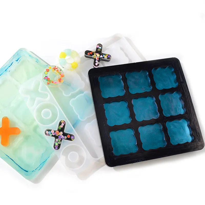 Moldes de silicone ox do dedo do pé do tac feito à mão, moldes de xadrez para jogos de mesa das crianças