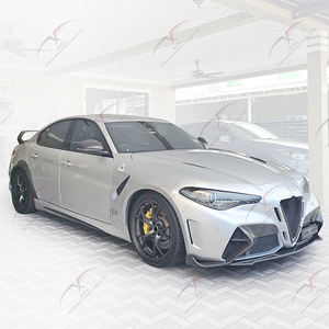 Adecuado para <span class=keywords><strong>Alfa</strong></span> Romeo <span class=keywords><strong>Giulia</strong></span> Kit de cuerpo ancho capó de fibra de carbono parachoques ancho alerón trasero escape accesorios decorativos <span class=keywords><strong>GTAM</strong></span> - Product Image 4