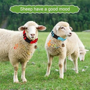 Kwerdas Goat Collars 8 Pack Adjustable Nylon With <b>Bell</b> For Small Farm Animals Sheep <b>Cow</b> Anti-Lost Grazing - Product Image 5