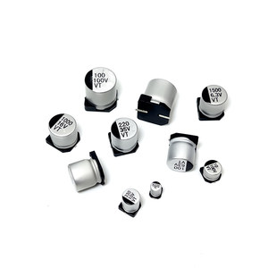 Condensador electrolítico de aluminio de montaje en superficie, 100uf, 220uf, 330uf, 470uf, 1000uf, 16v, 25v, 35v, 50v, 10 Uds. - Product Image 3