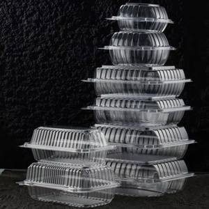 Kingstar OEM rõ ràng nhựa bản lề đưa ra container dùng một lần bops vỏ sò thực phẩm bánh hộp trái cây salad rõ ràng container - Product Image 1