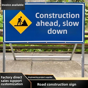 Señal <span class=keywords><strong>de</strong></span> Tráfico Personalizada <span class=keywords><strong>de</strong></span> Fábrica para Construcción <span class=keywords><strong>de</strong></span> Carreteras, Señal <span class=keywords><strong>de</strong></span> Advertencia <span class=keywords><strong>de</strong></span> Identificación Vertical para Ingeniería, 100cm*50cm*100cm, Aluminio - Product Image 6