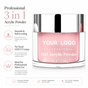 Poudre acrylique crémeuse 3-en-1 <span class=keywords><strong>Ellis</strong></span> Nail Bulk Bottle couleurs <span class=keywords><strong>Nude</strong></span>/Rose/Transparent/NEON séchage rapide pour ongles français - Product Image 2