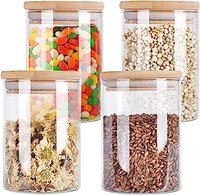 Bocaux en verre hermétiques pour la conservation des aliments avec bouchons en liège, pots de conservation en verre Mason avec couvercle en liège naturel pour la cuisine (vente en gros)