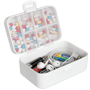 Estuche para Almacenamiento <span class=keywords><strong>de</strong></span> Medicamentos <span class=keywords><strong>de</strong></span> Doble Capa, Ofrece Espacio <span class=keywords><strong>de</strong></span> Almacenamiento Adicional para Diferentes Tipos <span class=keywords><strong>de</strong></span> Pastillas o Pequeños Suministros Médicos - Product Image 1