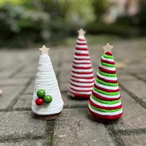 Ornements de Noël miniatures colorés faits à la main, cadeaux créatifs pour les fêtes de Noël - Product Image 4