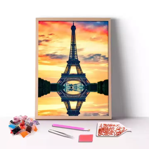 Kit Professionale per Pittura Diamante 5D Fai-da-Te, Dipinto a Mano, Ecologico, Classico, Arte Murale a Mosaico, Paesaggio Marino - Product Image 4