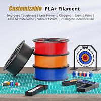 Filament d'imprimante 3D PLA+ personnalisable de 1,75 mm, 1 kg, haute résistance, précision +/- 0,02 mm, compatible avec Bambu, Creality, Elegoo, AnyCubic