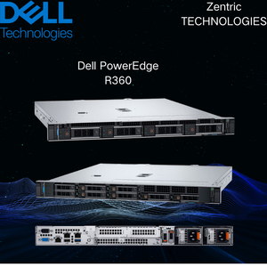 เซิร์ฟเวอร์ Dell PowerEdge R360 Enterprise 1U แบบติดตั้งในตู้แร็ค พร้อมซีพียู Intel Xeon E-2400 หน่วยความจำ DDR5 ECC โซลูชันการจัดเก็บข้อมูลสำหรับโครงสร้างไอทีธุรกิจ - Product Image 2