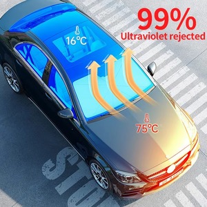 Film teinté pour vitres de voitures 1.52*30M PET Sun Control Privacy Protection Anti Heat Anti Scratch Nano Ceramic Tinting Film for Car Window - Product Image 6