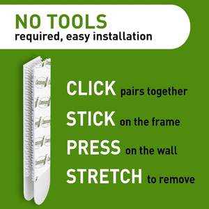מקורי 3m פקודה תמונה רצועות מתלה & 3m פקודה הרכבה רצועות פוסטר הפקודה רצועות קטנות, בינוני, גדול - Product Image 6