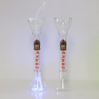 Gobelet à boisson long et haut en plastique coloré de 20 oz avec logo personnalisé, vente en gros, gobelets à slush ou à boissons pour fête avec paille et couvercle