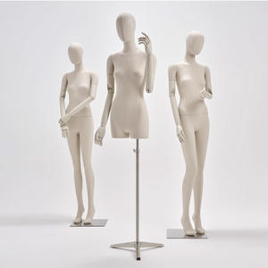 Hoogwaardige vrouwelijke mannequin met hoofd, volledig lichaam van glasvezel, realistisch <span class=keywords><strong>model</strong></span> voor modieuze etalagepresentatie - Product Image 4