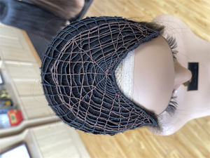 2025 SHY Salon's nuevo diseño 100% pelucas de cabello humano virgen crudo largo recto Fishnet Topper pelo completo Fishnet peluca Base - Product Image 4