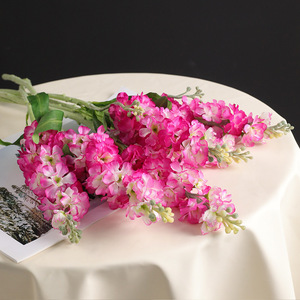 <span class=keywords><strong>Flores</strong></span> <span class=keywords><strong>Artificiales</strong></span> al por Mayor, Delphinium Larkspur, Arreglos de <span class=keywords><strong>Flores</strong></span> de Seda Púrpura para Decoración de Bodas, Alta Simulación Realista - Product Image 5
