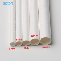 SOTON Pailles en papier écologiques colorées en gros - Pailles biodégradables personnalisables avec logo pour fêtes et événements