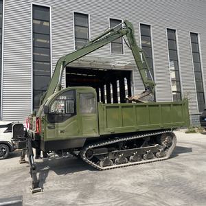 Caminhão Basculante Multifuncional com Escavadeira de Esteira Montada à Venda - Product Image 2