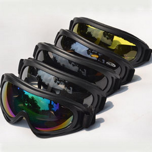 Lunettes de moto X400, coupe-vent, noires, jaunes, transparentes, arc-en-ciel, verres orange, lunettes de protection pour sports de plein air, cyclisme - Product Image 1