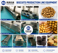 Ligne de production automatique professionnelle de biscuits, craquelins, bâtonnets, galettes rondes et carrées, et de galettes d'avoine aux pommes de terre Oreo