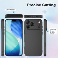 Coque de téléphone en silicone souple antichoc pour iPhone 17 Pro Max, compatible avec iPhone Air 17, 15, 11, 12, 13, 14, 16 Pro Max Plus
