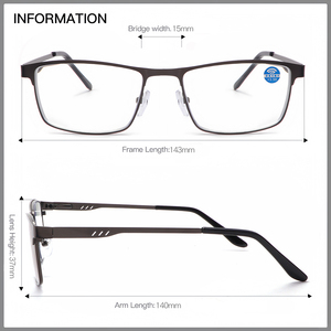 Kính đọc sách, kính cận thị, kính điều chỉnh độ lão thị, khung kim loại, bán buôn - Product Image 3