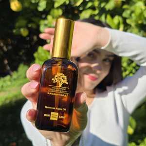 Suero Profesional Orgánico Anti-Frizz, el Mejor Aceite de Argán sin Enjuague para Uso Capilar en Casa, 50ml/100ml, Ingredientes Refrescantes y Nutritivos - Product Image 6