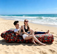 Vente Chaude : Couverture Flottante d'Extérieur, Fauteuil Poire en Forme de S Étanche et Rafraîchissant, Pouf de Piscine Étanche, Matelas Gonflable