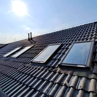 Fenêtre de toit électrique verticale automatique intelligente en alliage d'aluminium avec télécommande sans fil pour ventilation, idéale pour sous-sol et cuisine